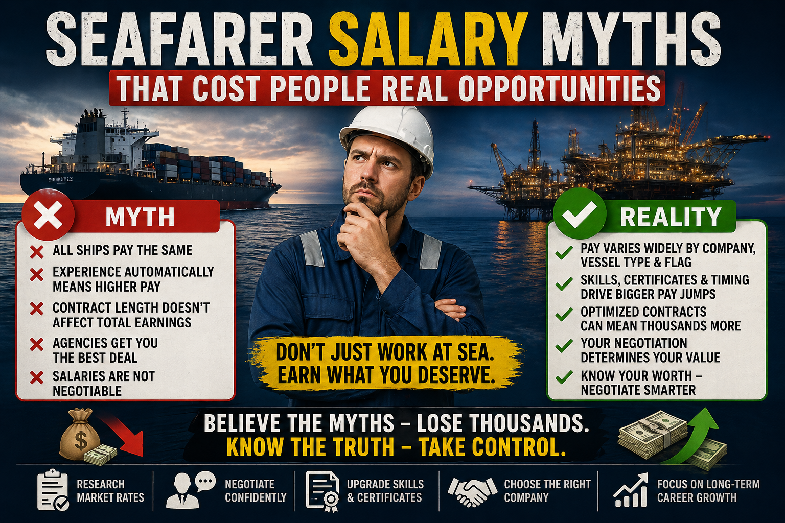 Read more about the article Seafarer Salary Myths That Cost People Real Opportunities